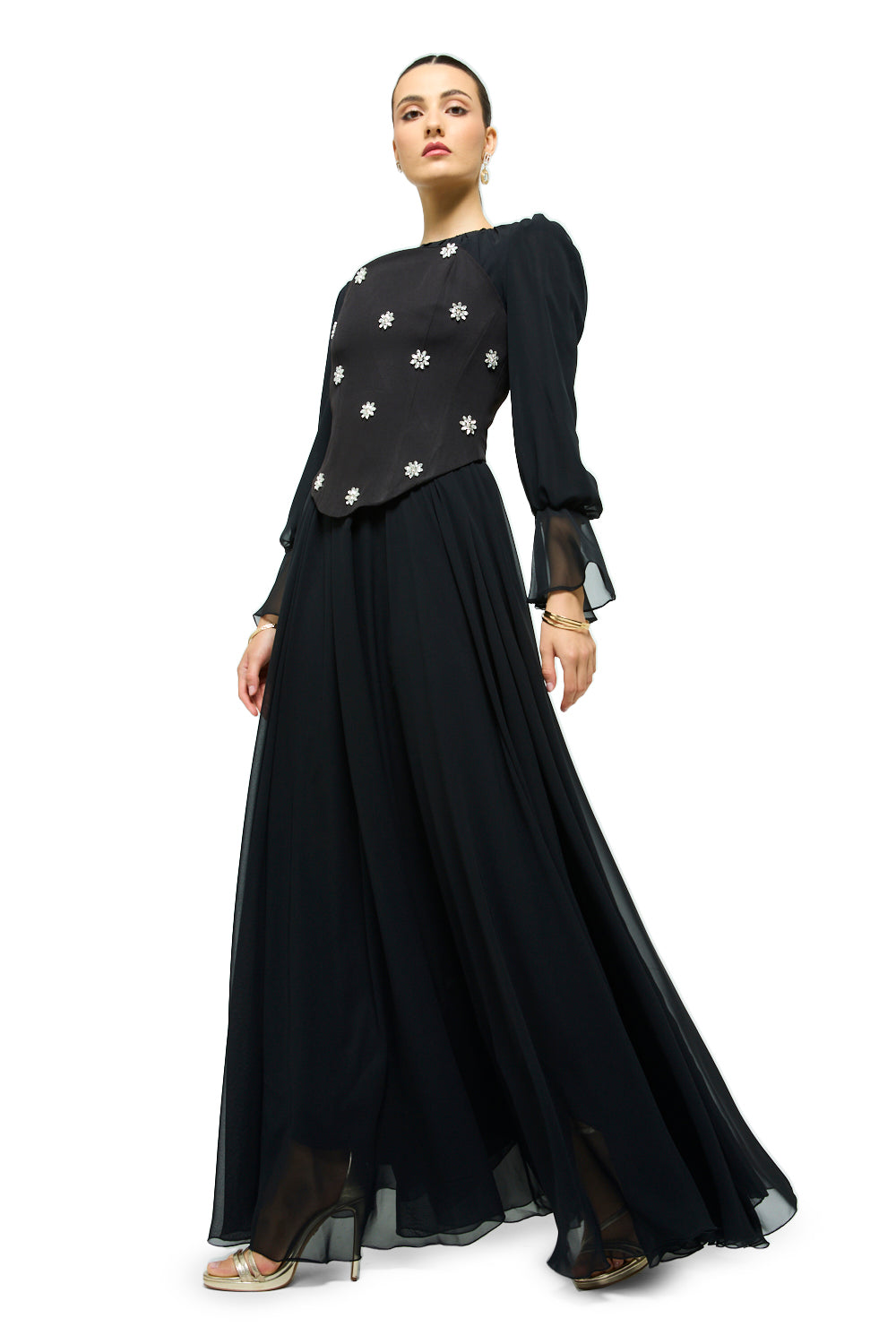 Starlit Blossom Gown