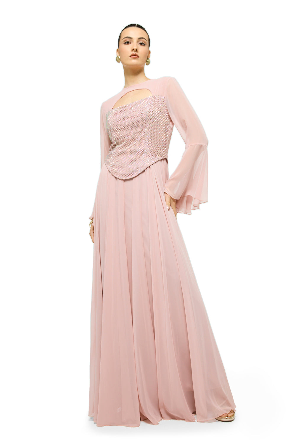 Celestial Drape Maxi Dress