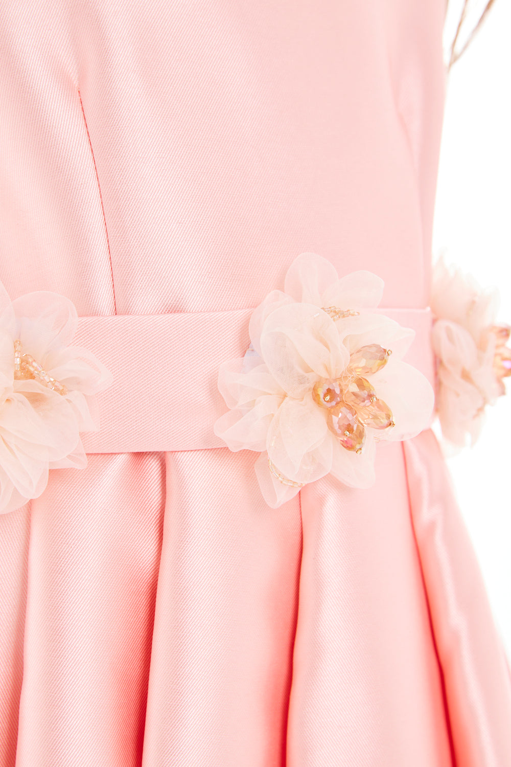 Floral Waistband A-Line Dress