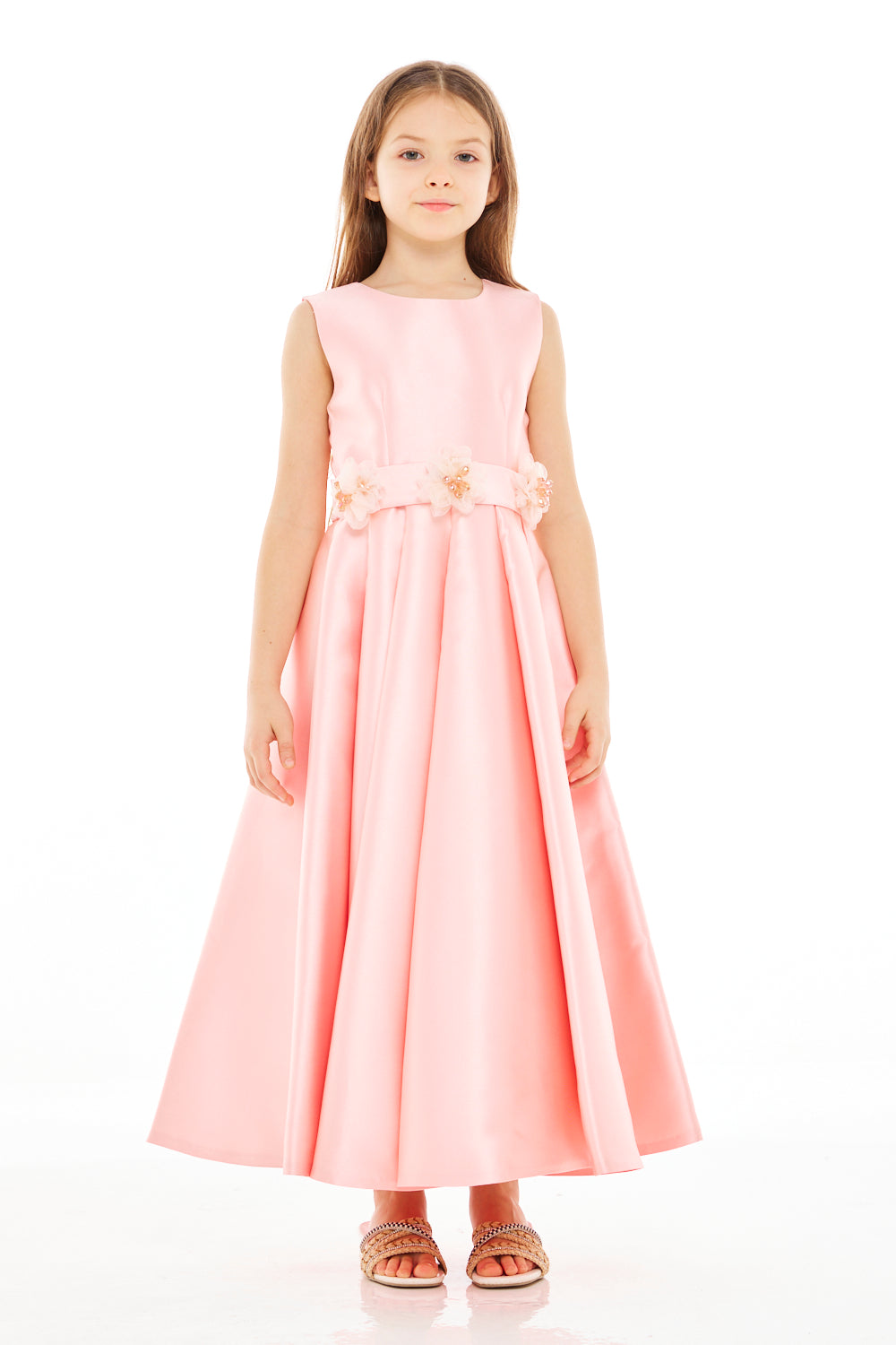 Floral Waistband A-Line Dress