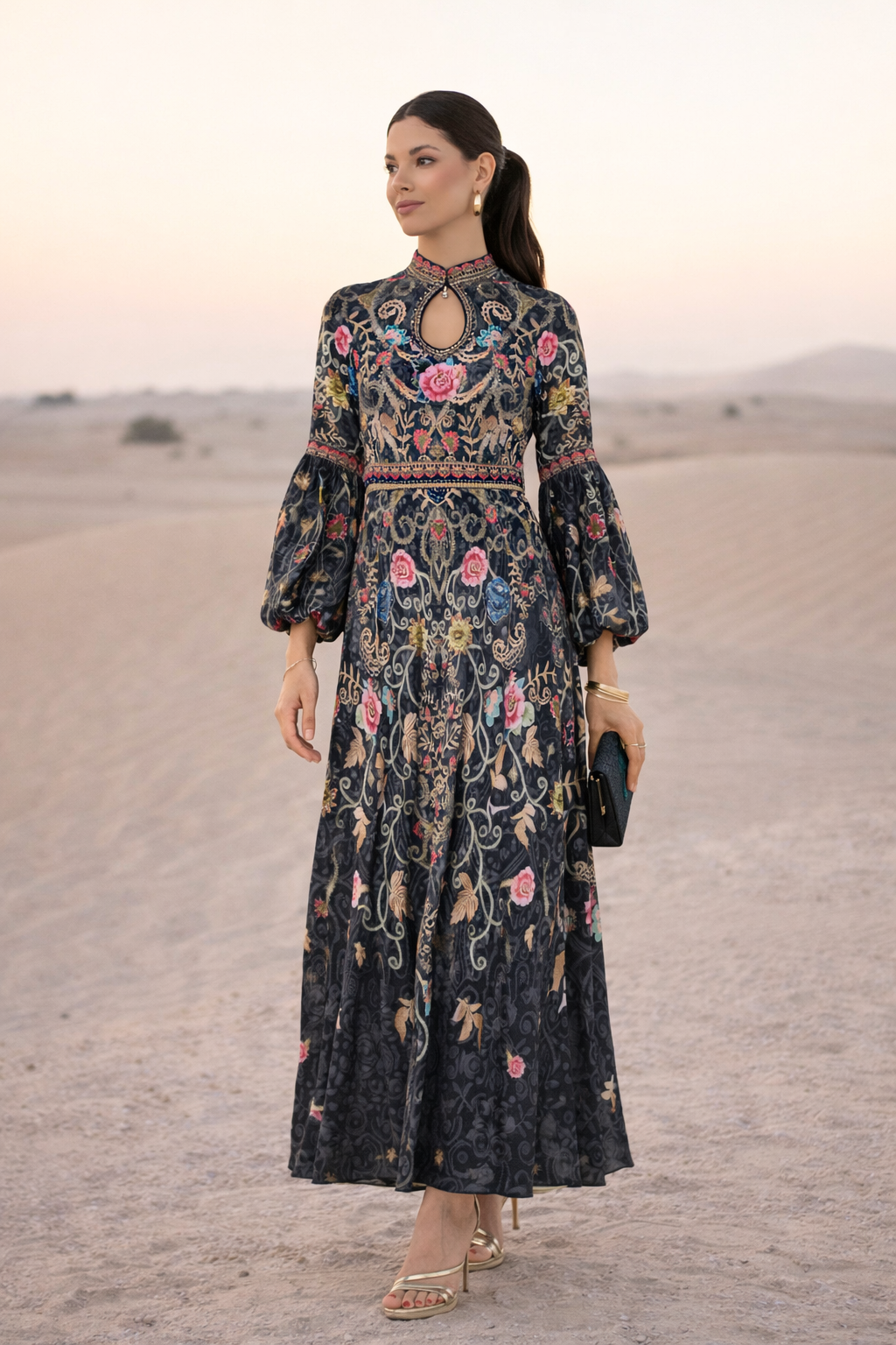 Vintage Bloom Decorative Dress