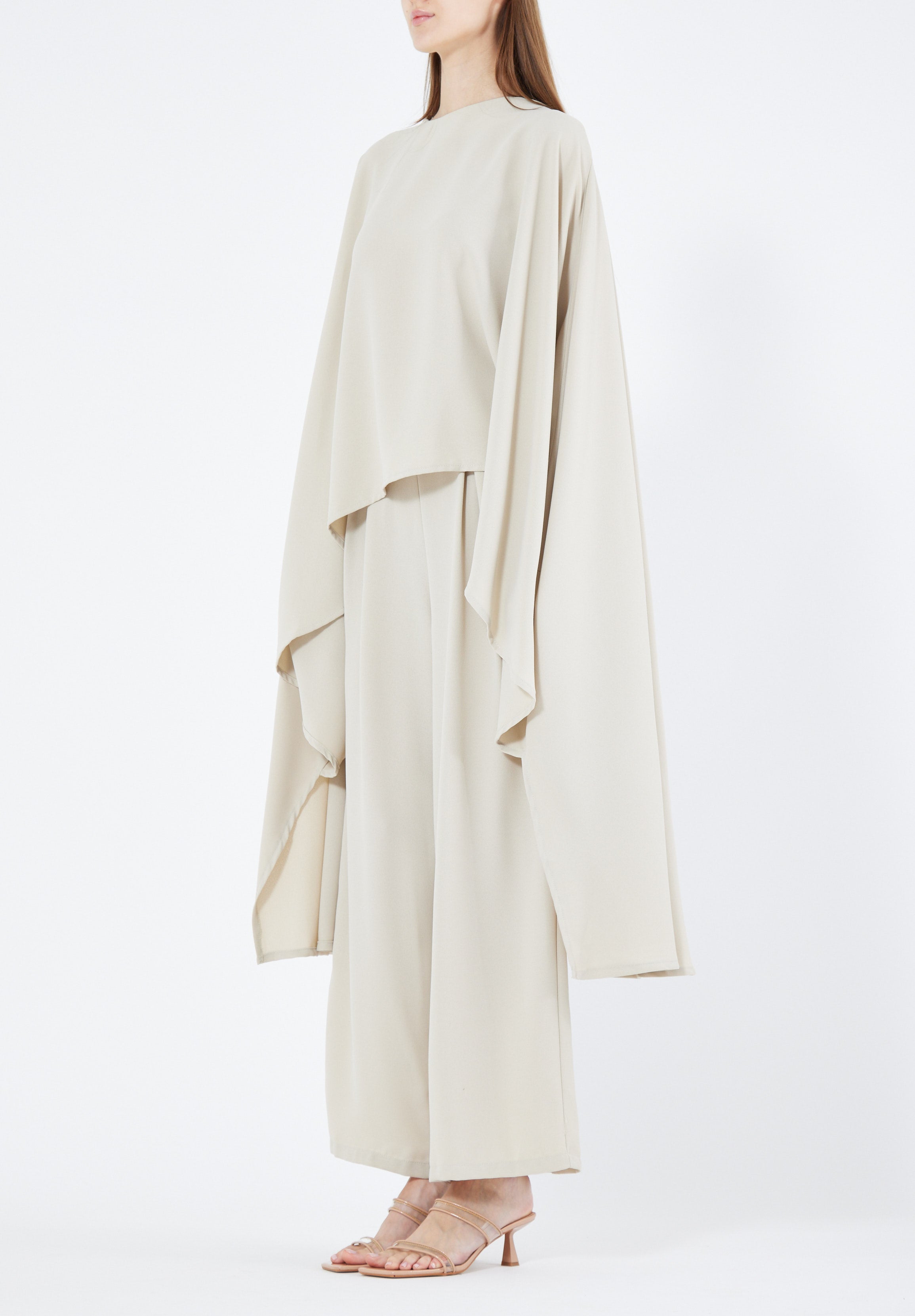 Stylish Loose Fit Draped Top With Loose Fit Pant