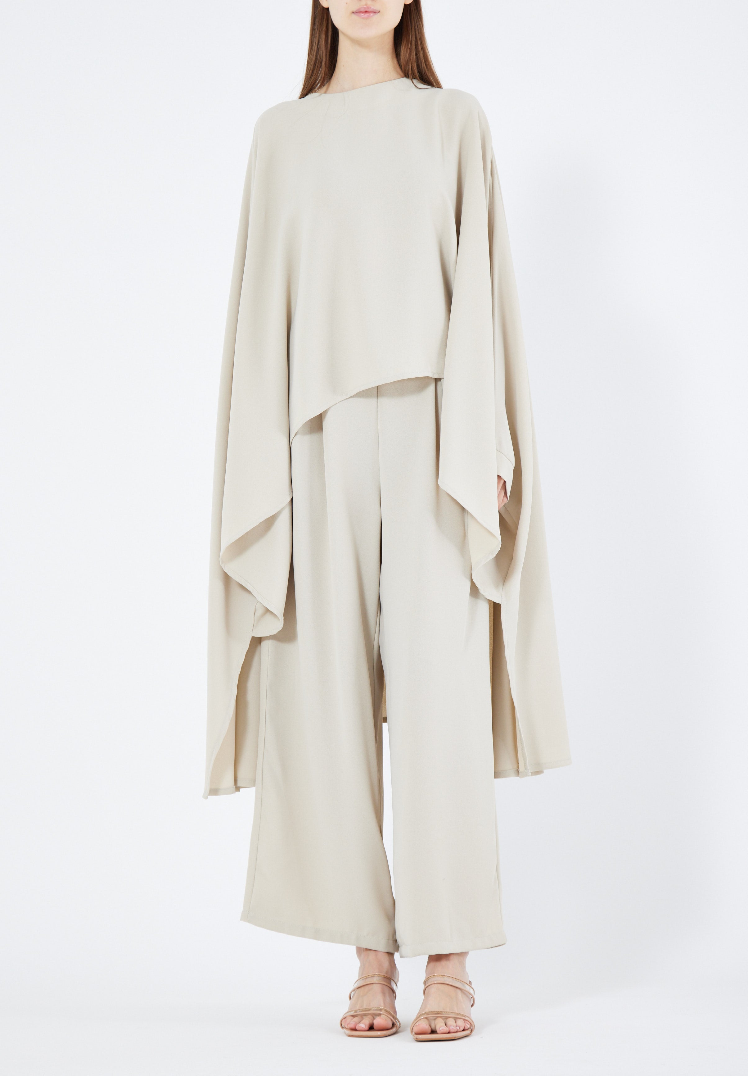 Stylish Loose Fit Draped Top With Loose Fit Pant