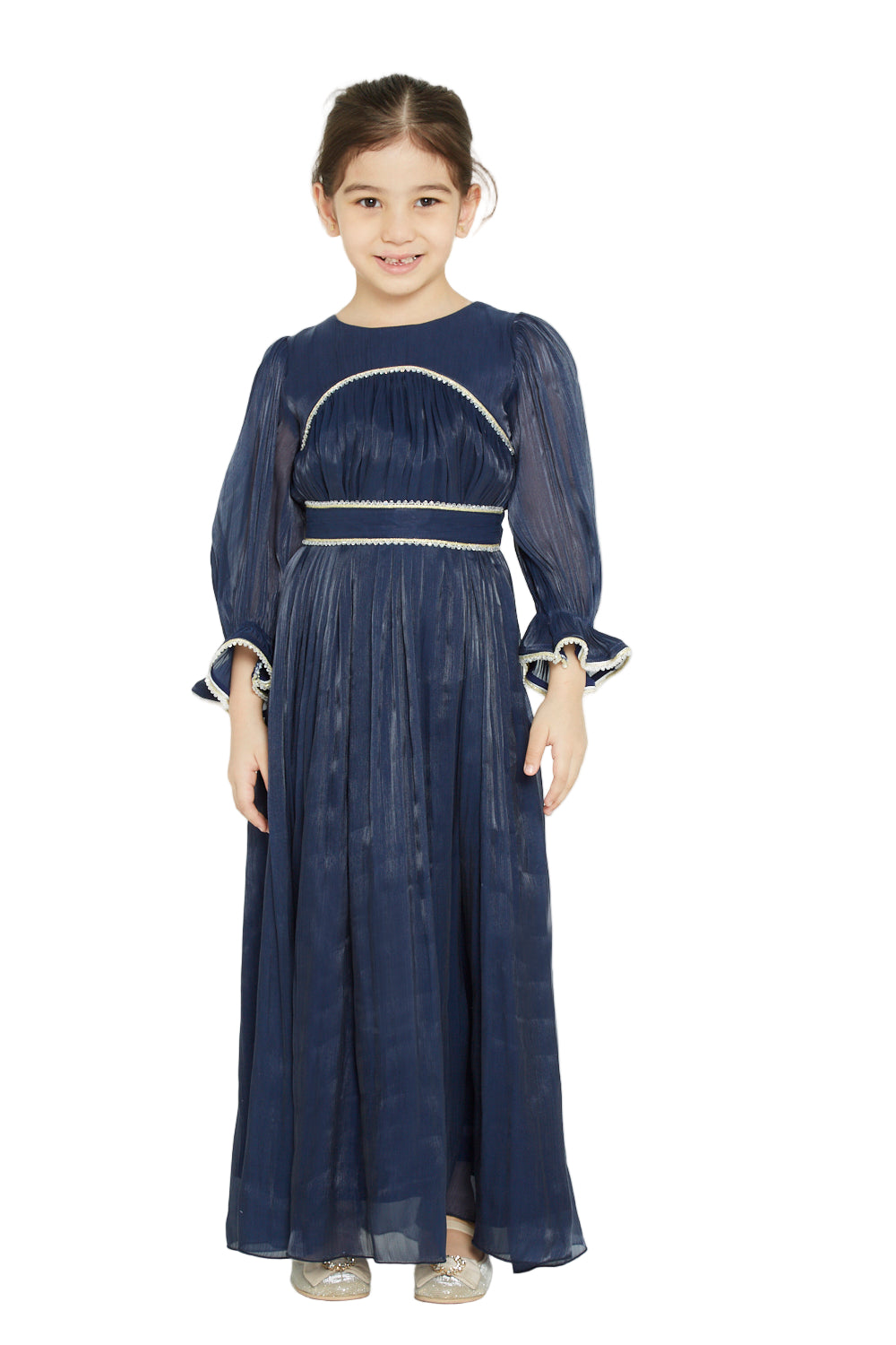 Shimmer Detail Party Gown