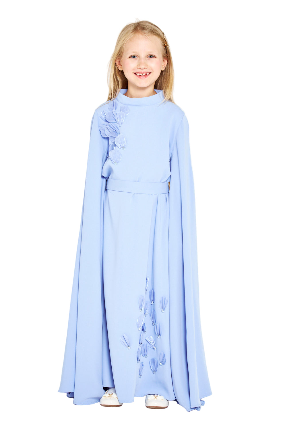 Petal Appliqué Detail Maxi Dress