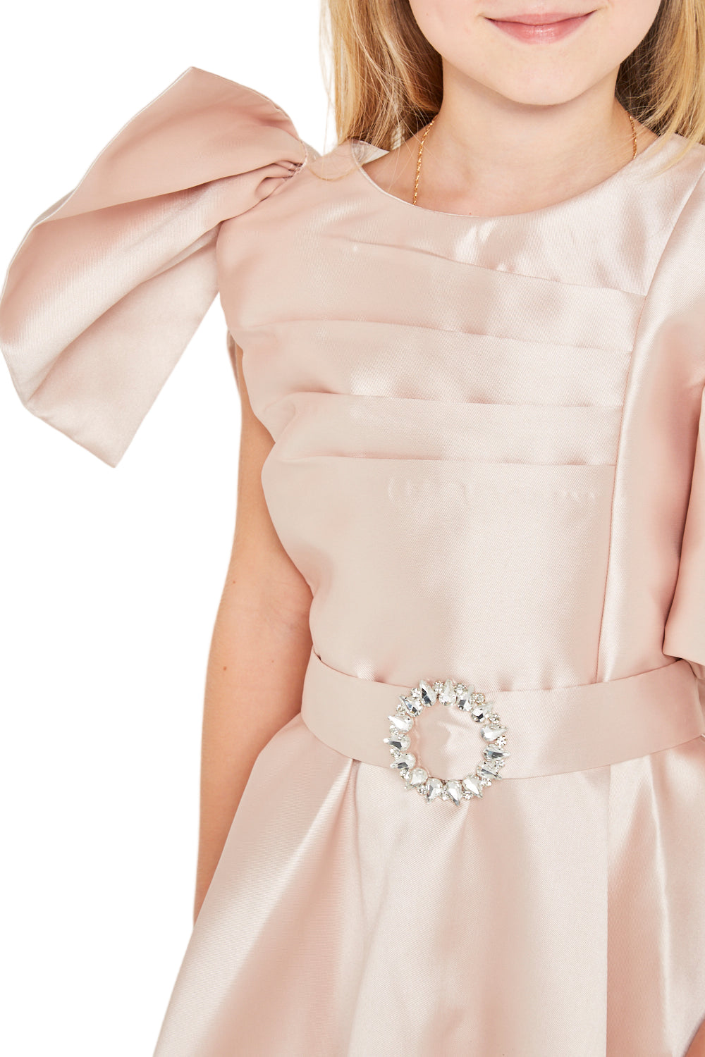 Statement Shoulder Bow Detail Gown
