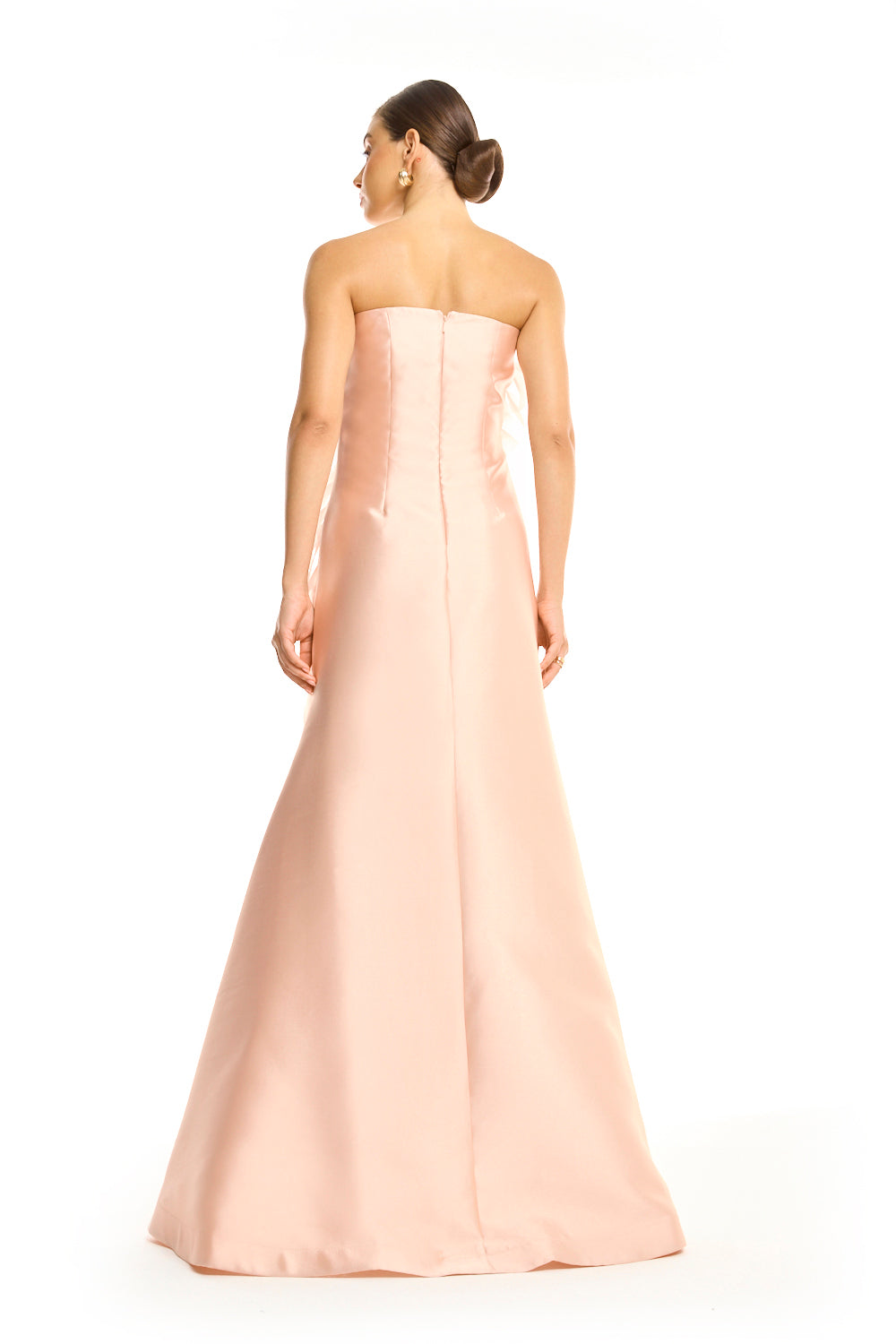 Featherlight Bloom Strapless Dress