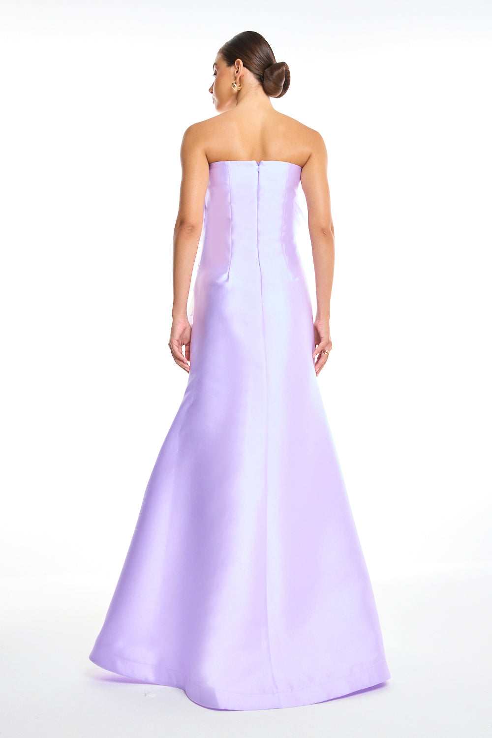 Featherlight Bloom Strapless Dress
