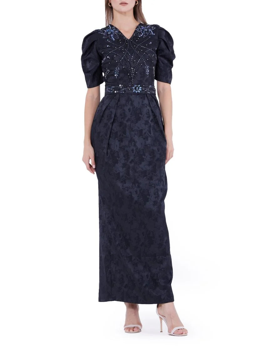 Radiant Beaded Embellished Gown