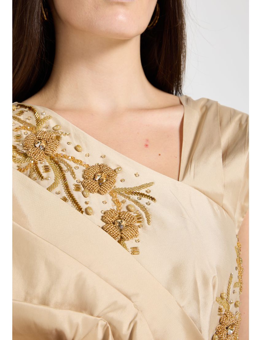 Oversized Bow Evening Gown