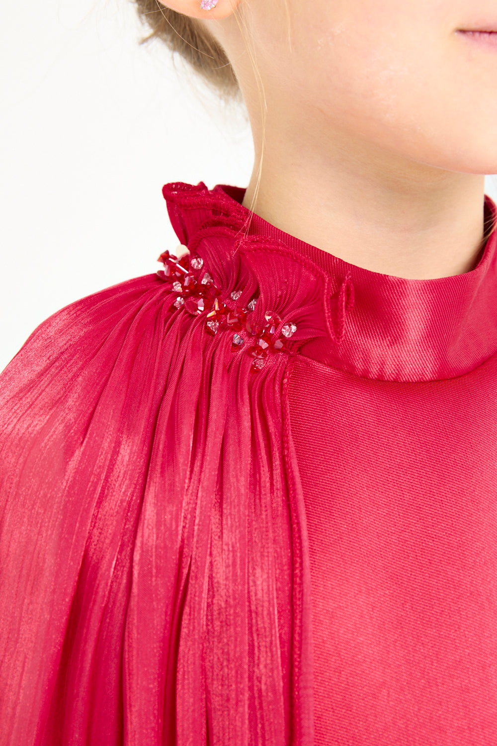 Cape Drape Column Dress