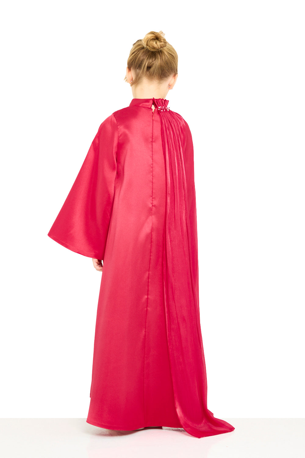 Cape Drape Column Dress