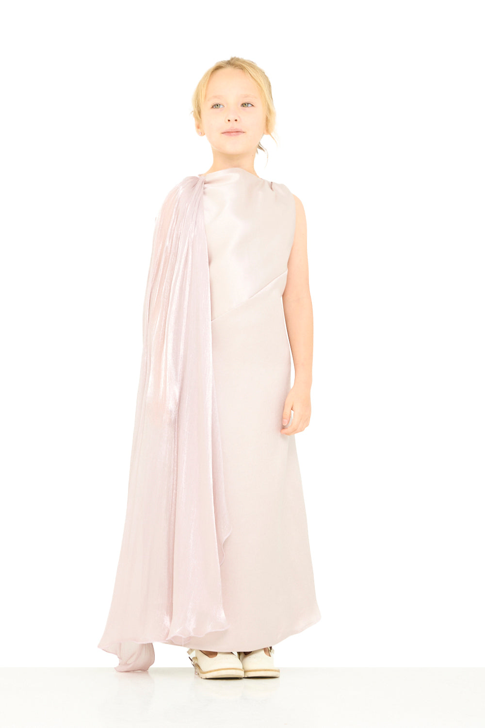 One Shoulder Drape Panel Dress