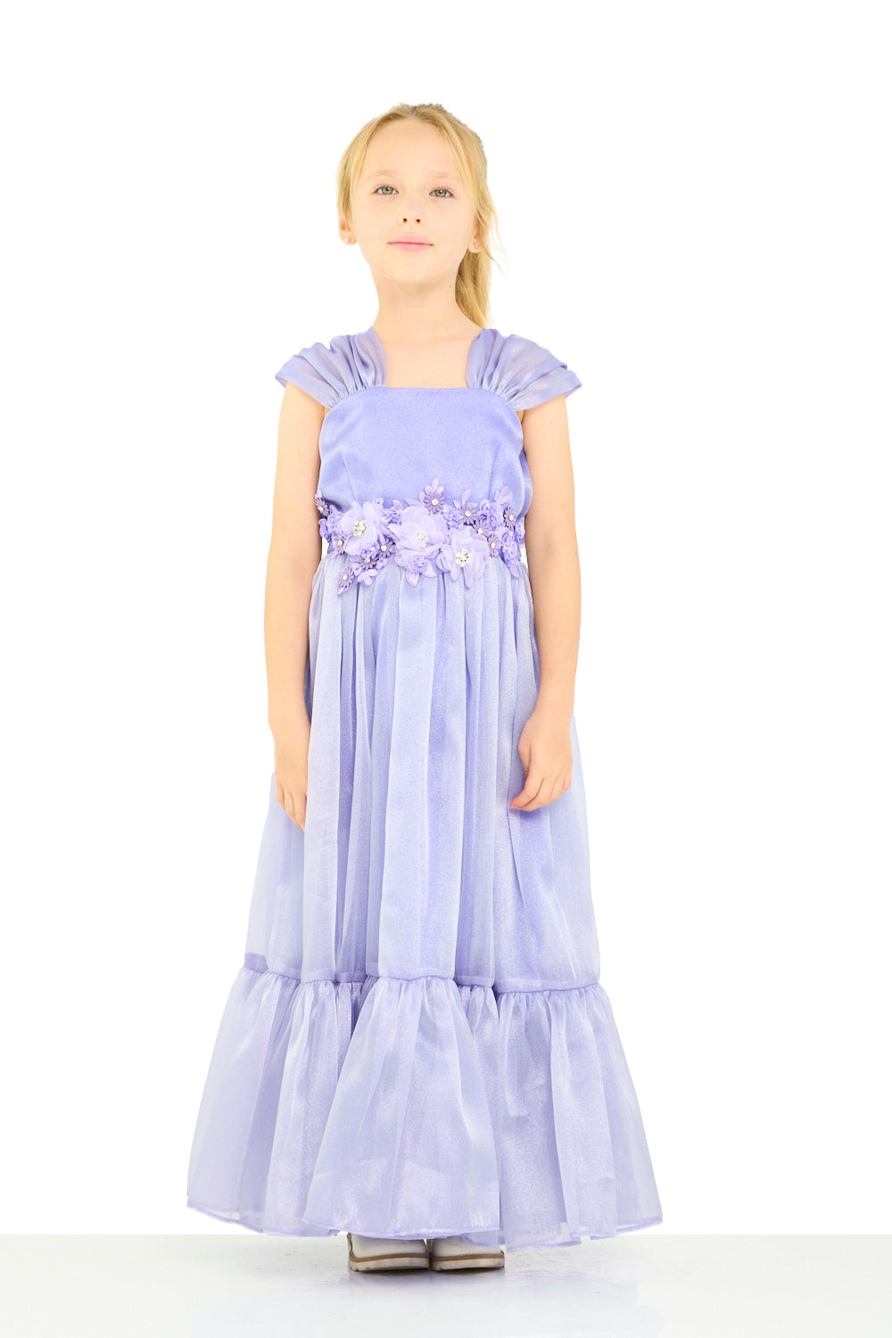 Floral Waist Tiered Dress