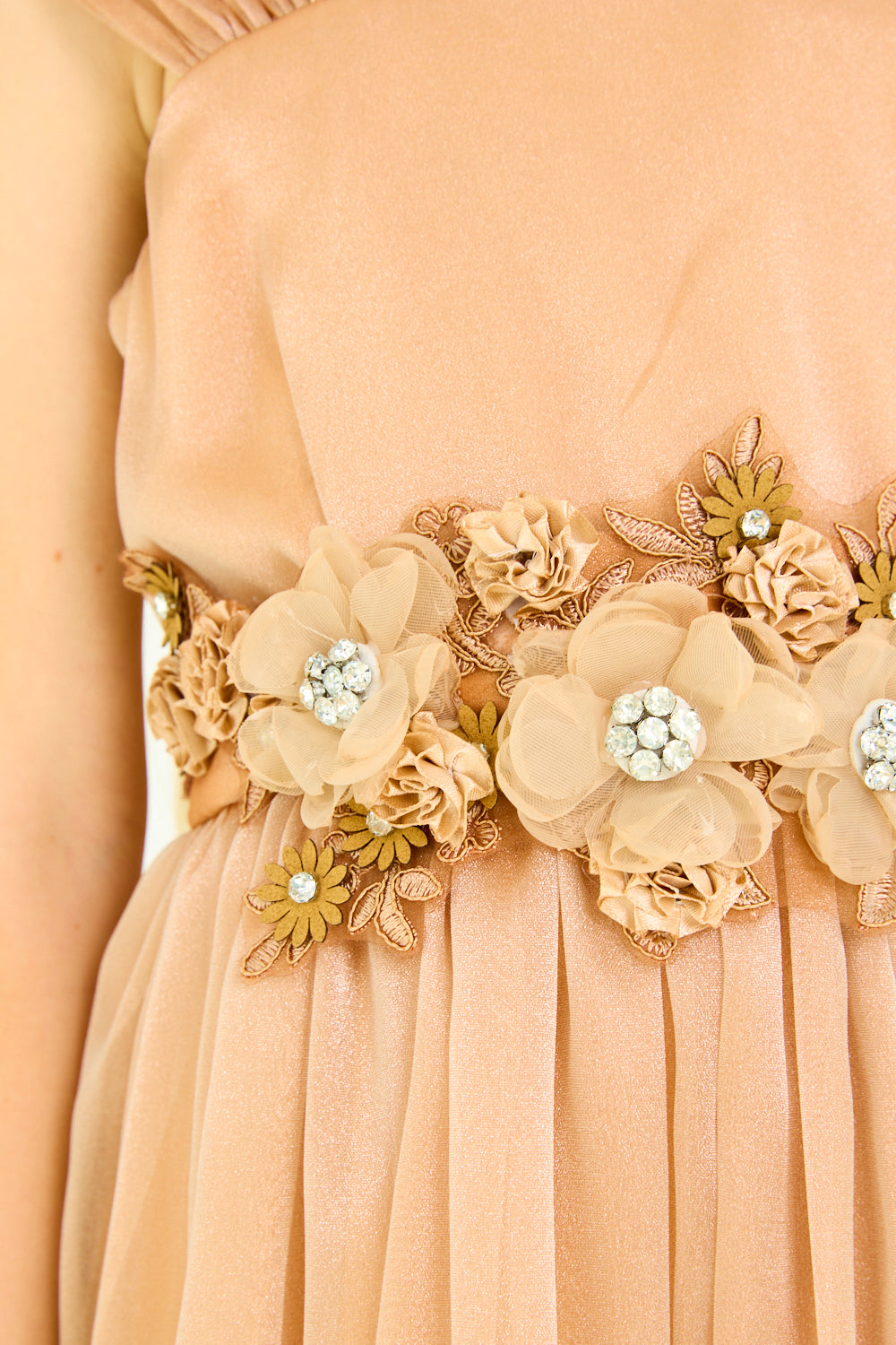 Floral Waist Tiered Dress