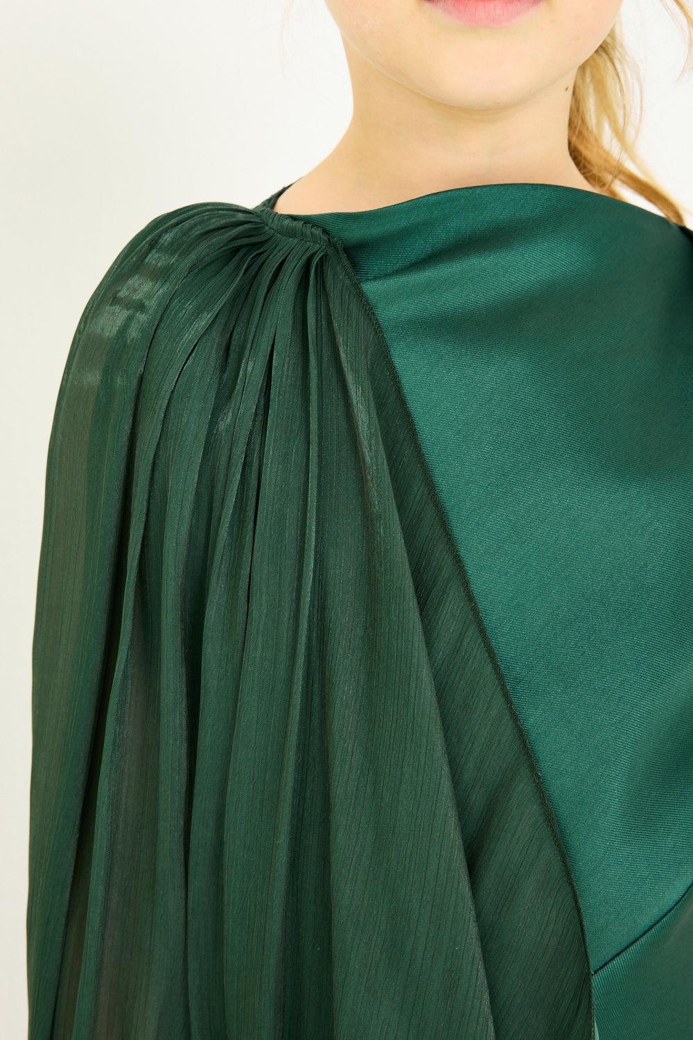 One Shoulder Drape Panel Dress