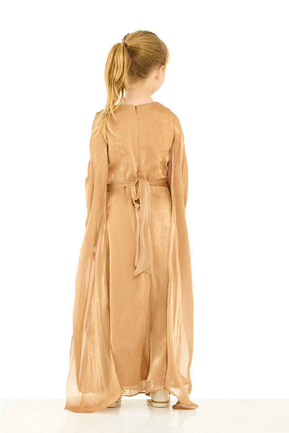 Cape Sleeve Flow Dress