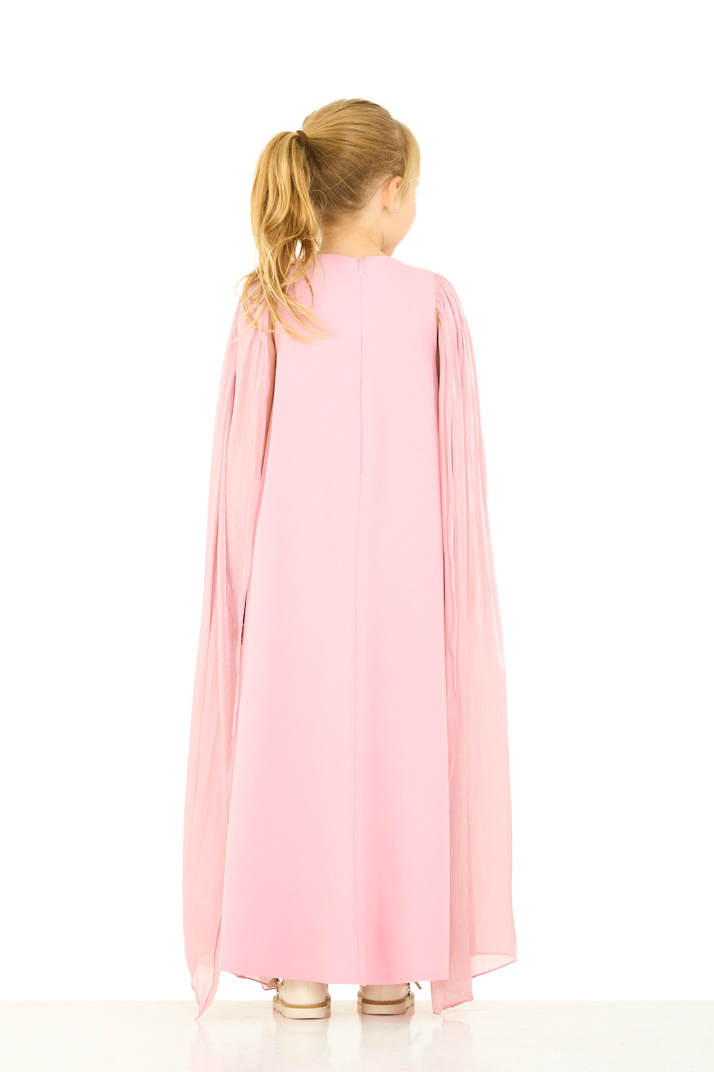 Draped Cape Sleeve Dress