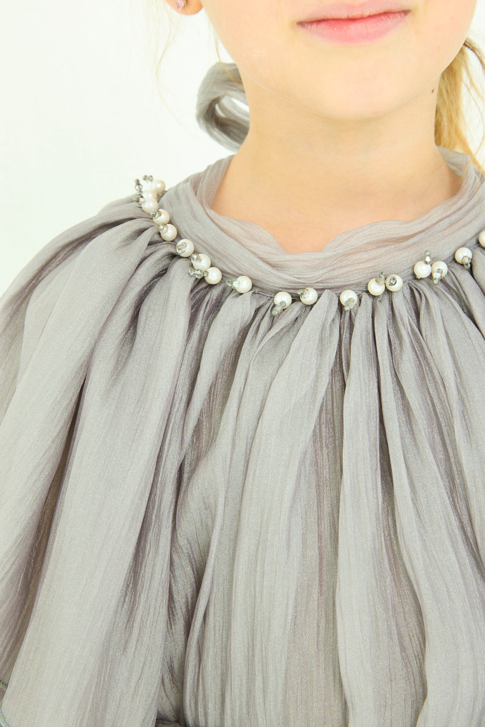 Tiered Ruffle Cape Dress