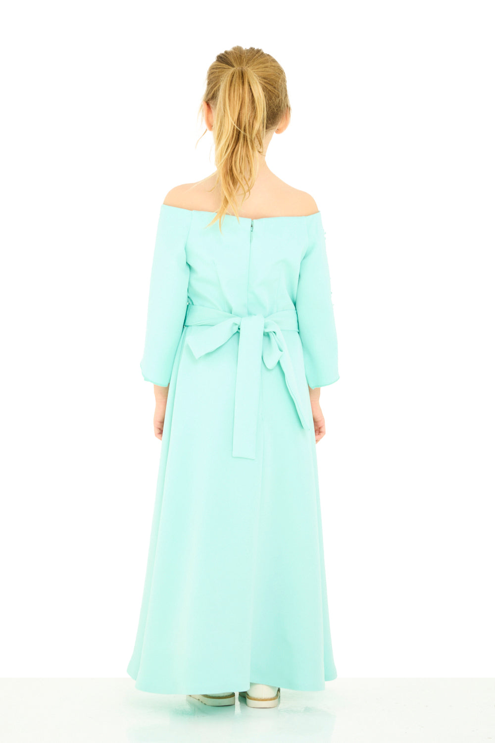 Embellished Cape Panel Dress