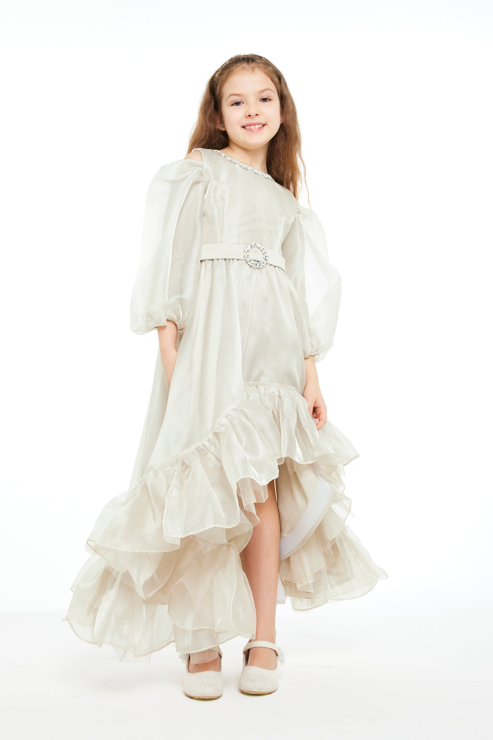 Little Charm Balloon Sleeve Dress