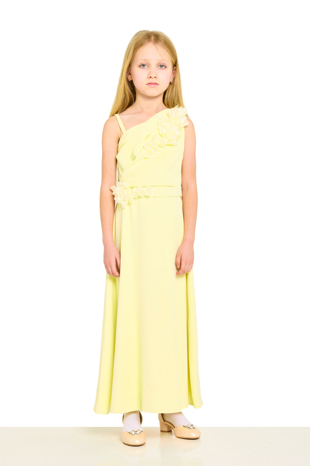 Asymmetric Floral One-Shoulder Dress