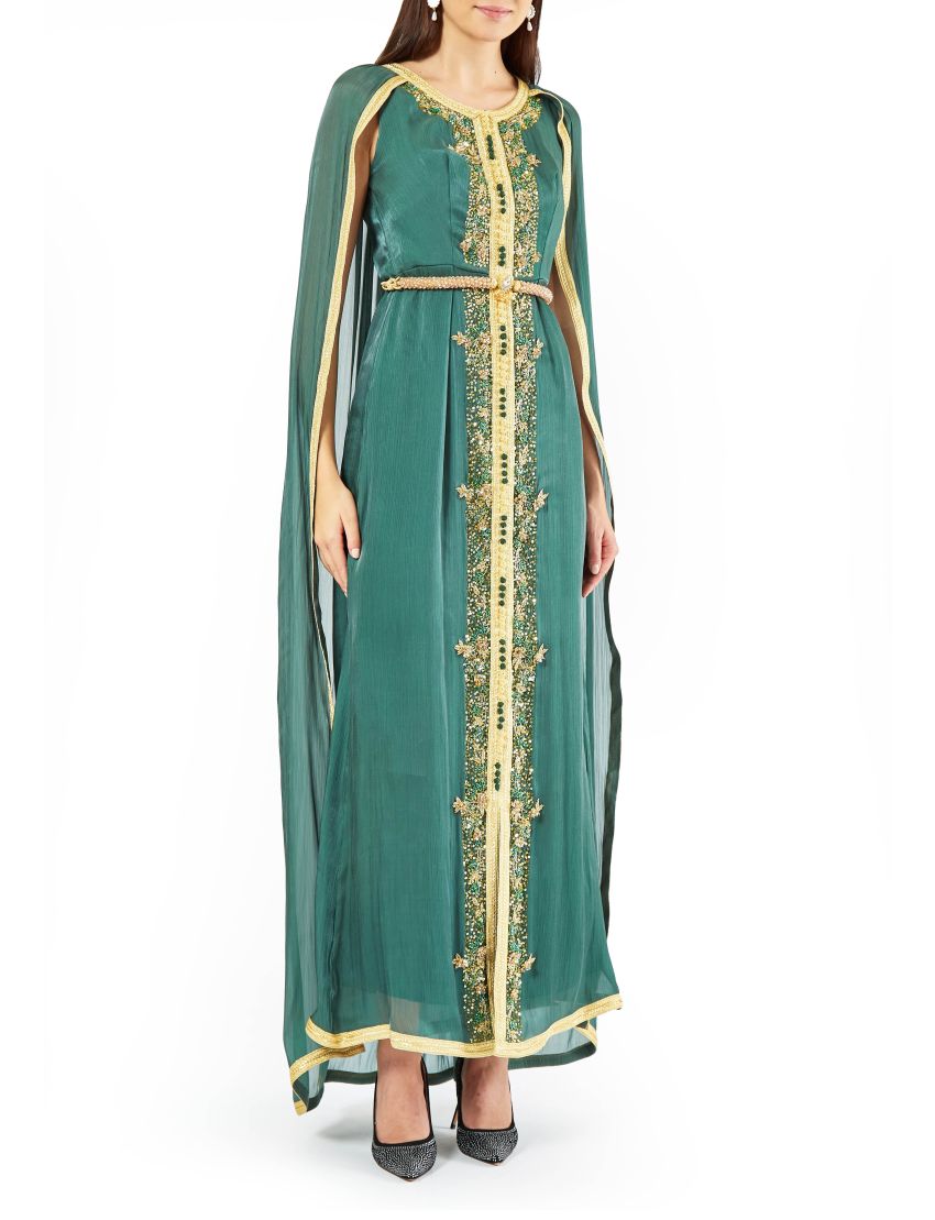 Seerayah Paisley Print Abaya Dress |Elegant Dubai Abaya | Ramadan Eid –  MEERADINARD